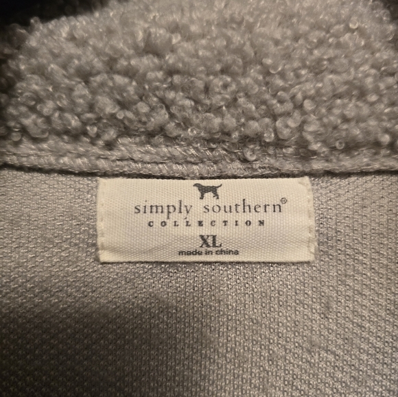 Ladies XL Simply Southern half zip jacket - Picture 4 of 4